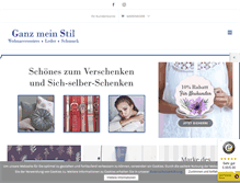 Tablet Screenshot of ganzmeinstil.com